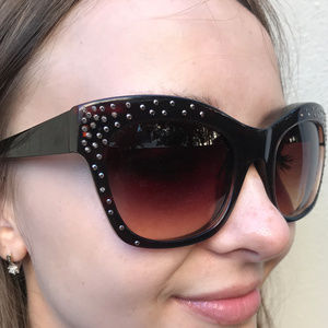 New Rhinestone Gradient Sunglasses